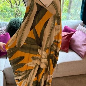 Tropical Print Maxi Dress